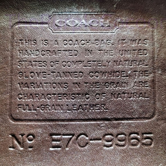 SOLD!!! Mahogany, Vintage Coach Legacy Small Flap Bag #9965 - Picture 8 of 9